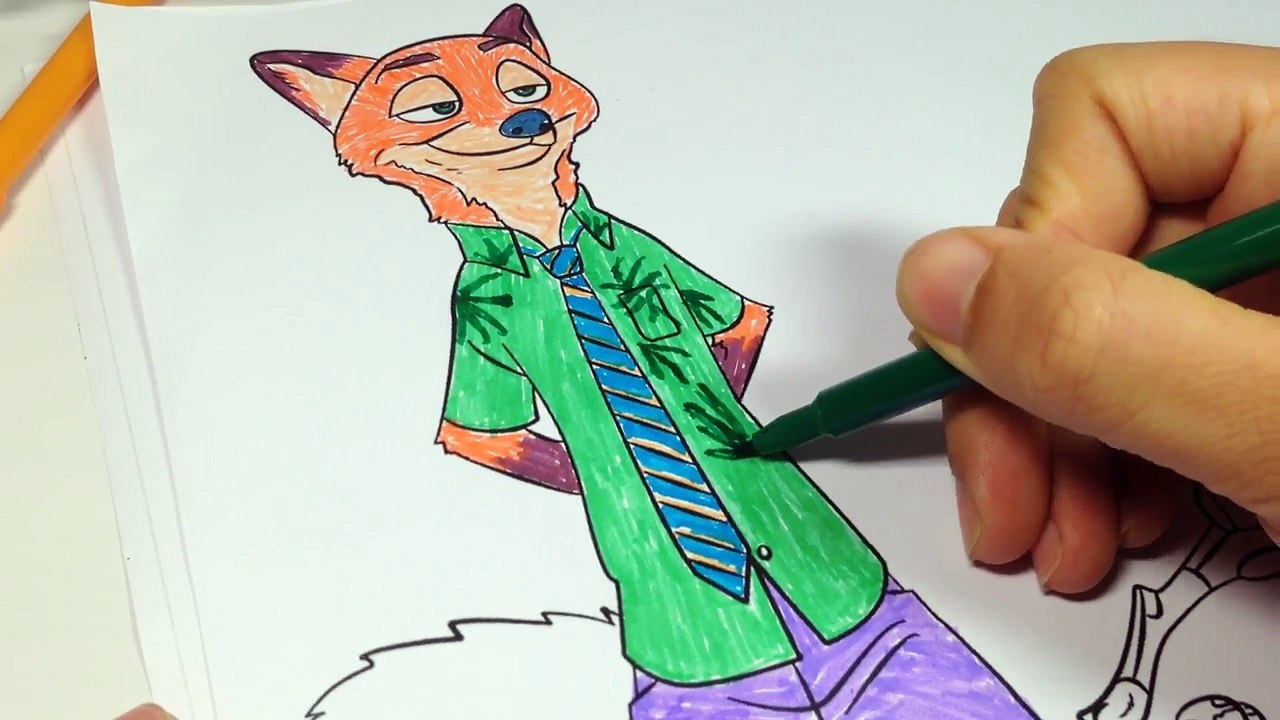 Zootopia Coloring Pages - Trò Chơi Tô Màu Cho Bé.
