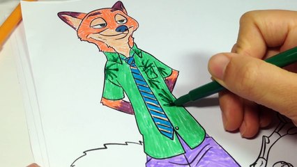 Zootopia Coloring Pages - Trò Chơi Tô Màu Cho Bé.