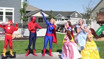 Spiderman Basketball Part 5 Super baby and Supergirl vs Spiderman in basketball w/ Disney