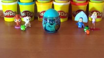 Play Doh Huevos de Pascua SORPRESA Monsters University Kinder Dinosaurio de Plastilina de los Coches de Disney DC