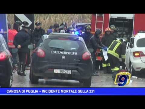 Canosa di Puglia | Incidente mortale sulla 231