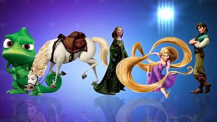 RAPUNZEL(Tangled) Finger Family Nursery Rhymes For kids By TINY DREAMS KIDS