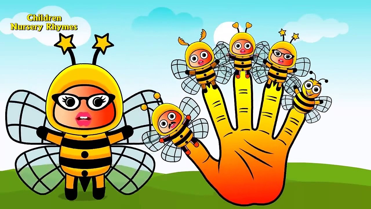 Dedo De La Familia De La Abeja | Rimas | Bebé Canciones | Niños Rimas