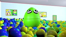 Learn Colors Collection Ball Pit 3D Sports Balls - Surprise Eggs Teach Colours Nursery Compilation