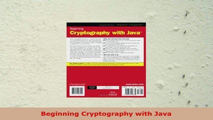 Start Learning Cryptography with Java – Read the Book Online 📘
