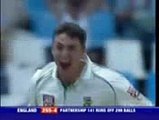 cricket bowling at its best. bowled ! bowled!