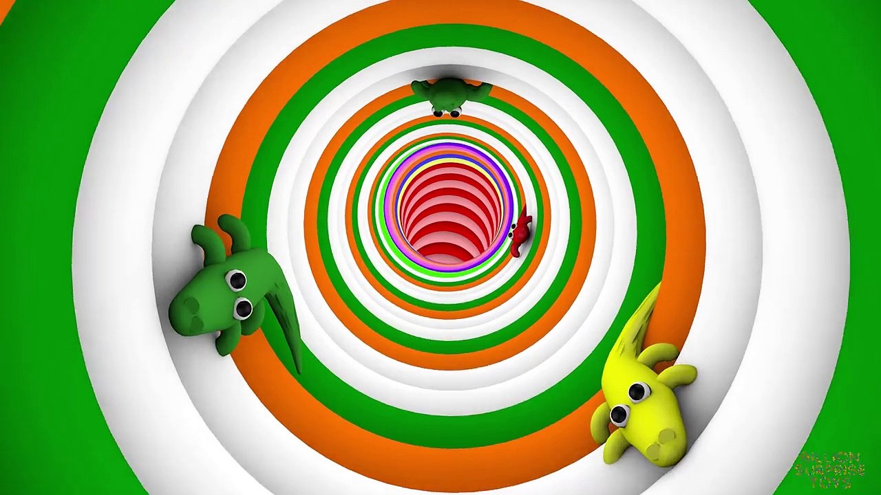 3D BABY Crawling Indoor Playground Tunnel for Kids to LEARN COLORS - Surprises & Eggs Fun