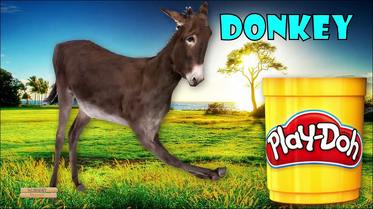 Learn Play Doh Farm Animals Names & Animals Sounds | Learning Farm Animals Names for Kids