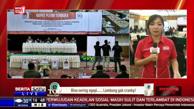 KPU Gelar Rapat Rekapitulasi, Ahok-Djarot Masih Unggul