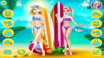 Elsa And Rapunzel Swimsuits Fashion - Cartoon Game for Kids