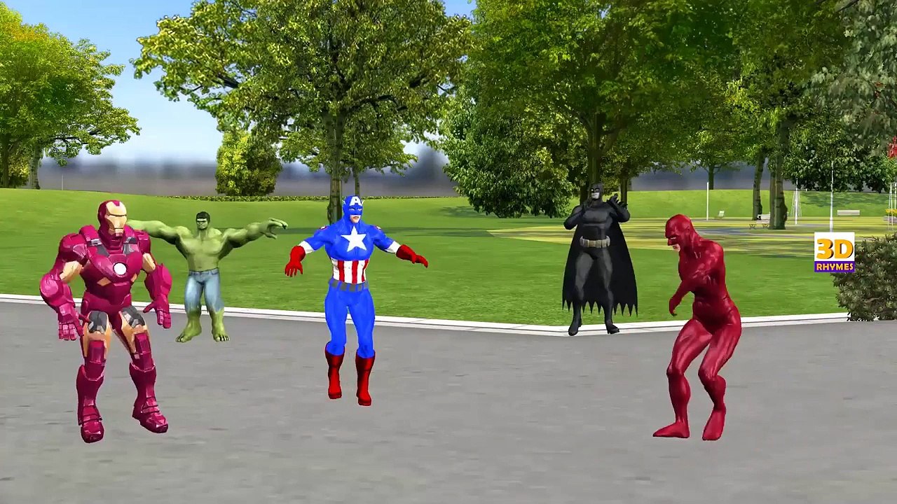 Dancing Superheroes Funny Cartoons Finger Family Songs | 3D Nusery Rhyme Songs