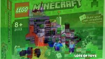 Lego Minecraft La Cueva 21113 Juguete De Revisión De La Película // Aproximada De Títeres