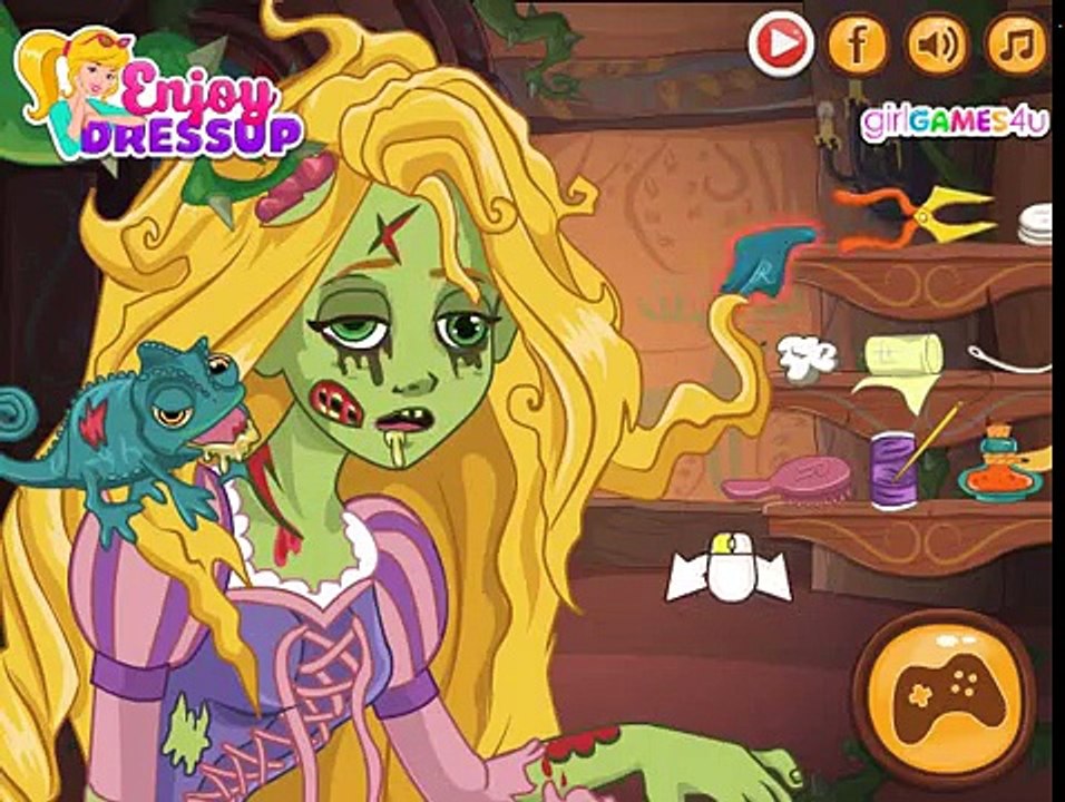 Disney Rapunzel Princess Games - Rapunzel Zombie Curse - Princess Games for Girls