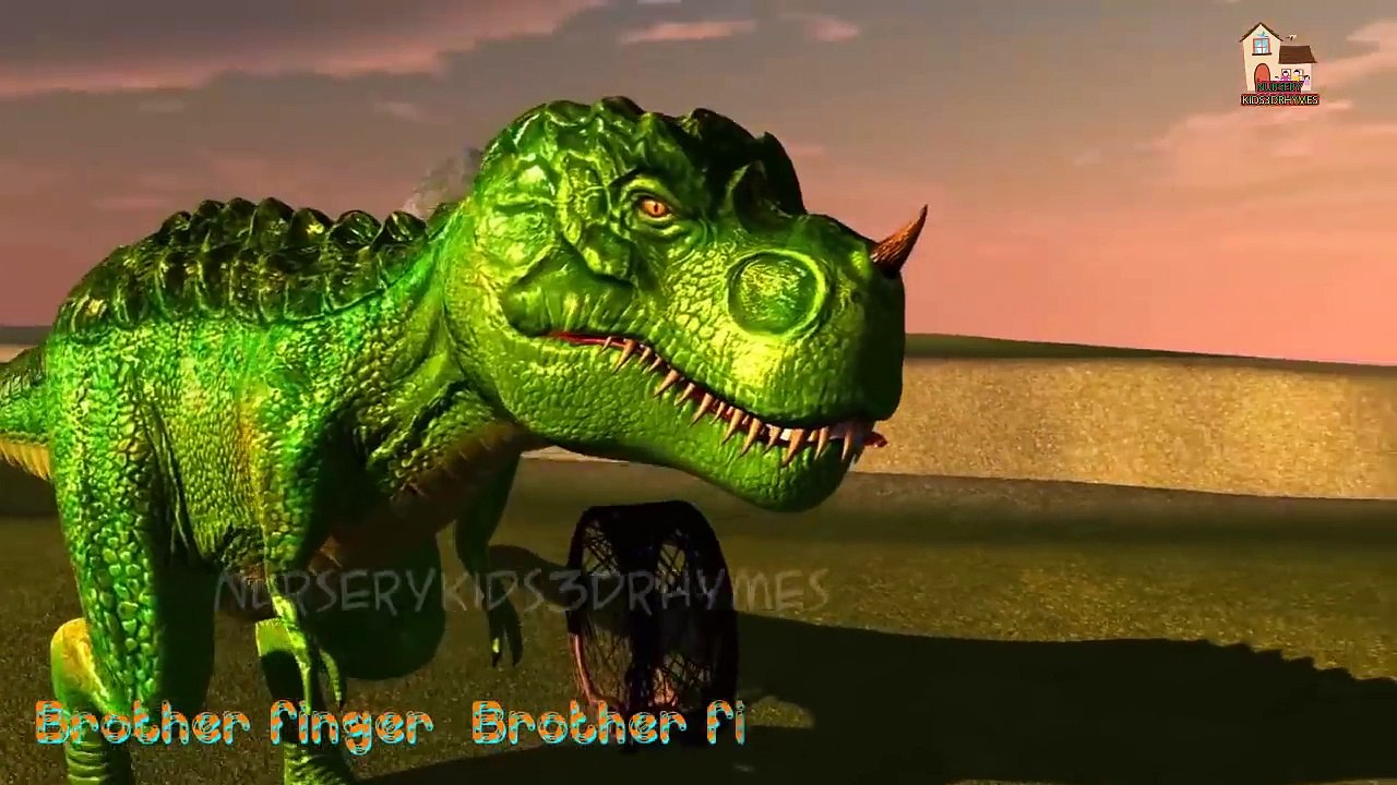 Dinosaurs 3d Finger Family Nursery Kids English Animated kids songs