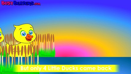 5 Little Ducks CLIP - Kindergarden Songs, Preschool Education, Nursery Rhymes