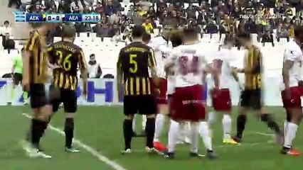 Tomas Pekhart  GOAL HD - AEK Athens FC 1-0 AEL Larissa 26.02.2017