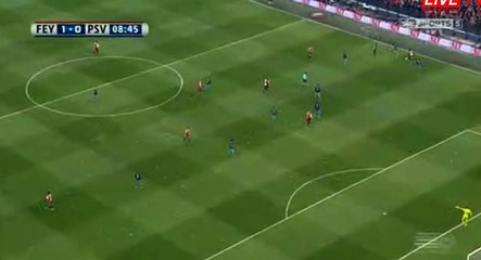 Jens Toornstra GOAL HD - Feyenoord 1-0 PSV 26.02.2017