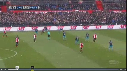 Toornstra Goal -  Feyenoord vs PSV Eindhoven 1-0  26.02.2017 (HD)