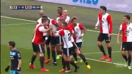 Jens Toornstra Goal HD - Feyenoord 1-0 PSV Eindhoven 26.02.2017 HD