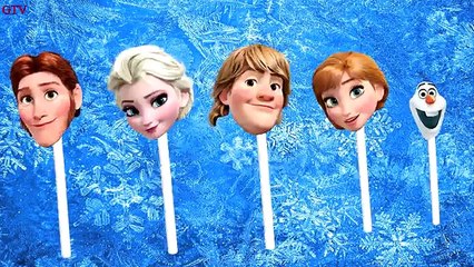 Descargar video: Disney Frozen Lollipop Finger Family Songs - Daddy Finger Family Nursery Rhymes Lyrics For