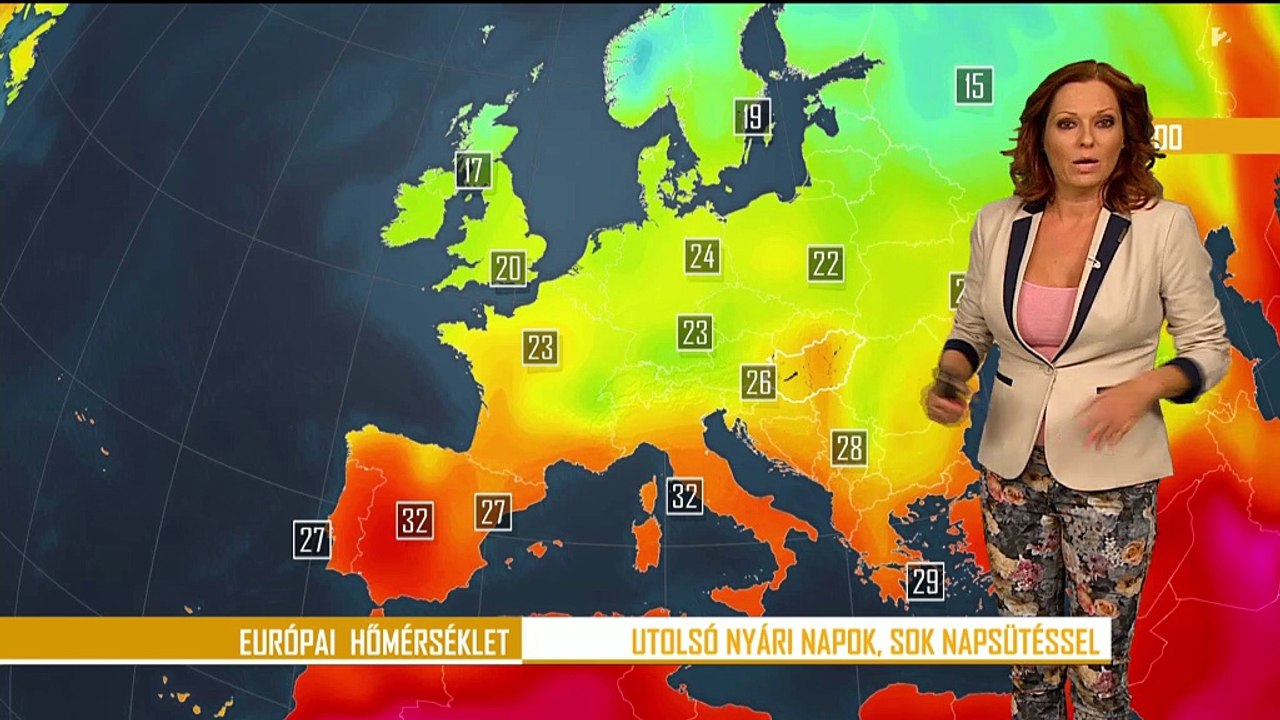 IDŐJÁRÁS Időjárás-előrejelzés - 2014.08.29. este tv2.hu TV2