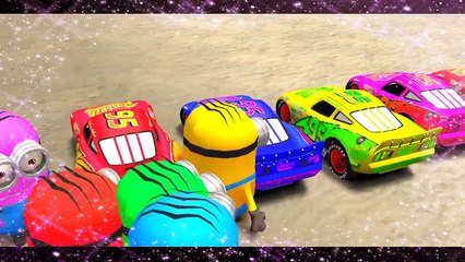 Minions COLORS & Lightning McQueen Cars - Finger Family Nursery Rhyme And Kids Songs