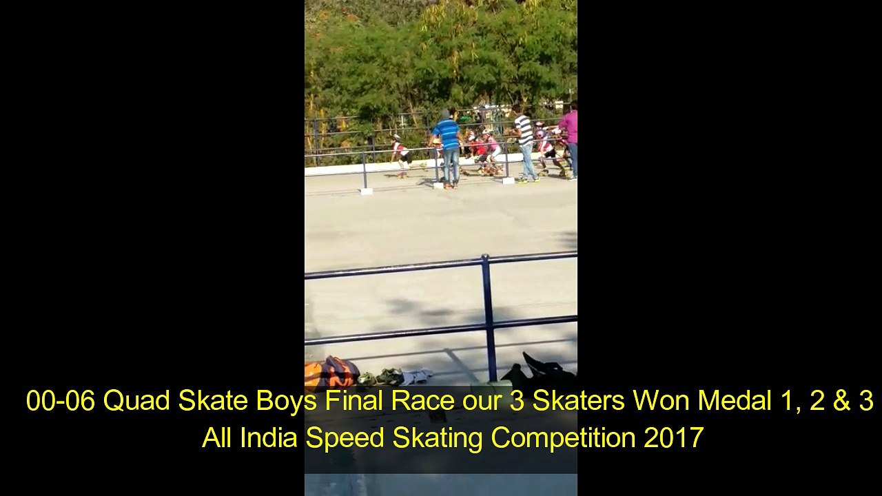 Quad Skaters Final Race at All India Skating Competition 2017