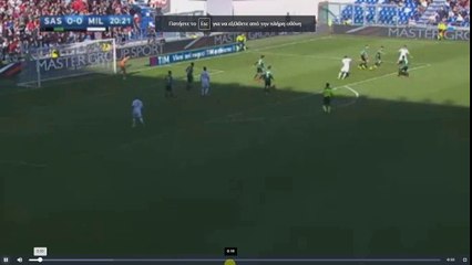 Bacca Penalty Goal - Sassuolo vs Milan 0-1 26.02.2017 (HD)