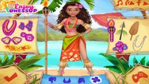 Polynesian Princess Adventure Style - Disney Princess Moana Dress Up Game For Girls