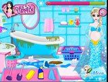 Congelados Elsa Embarazada La Limpieza Del Baño De La Princesa De Disney Juego