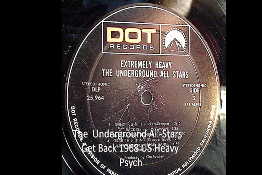 The Underground All-Stars "Get Back" 1968 US Heavy Psych