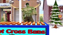 Spiderman London Bridge Is Falling Down | Hot Cross Buns | Finger Family Rhymes For Childr