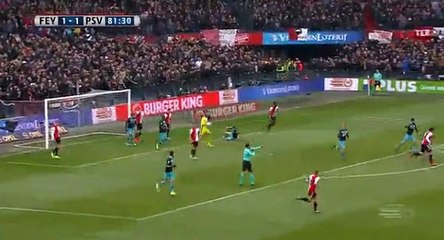 Van Der Heijden GOAL (2:1) Feyenoord vs PSV