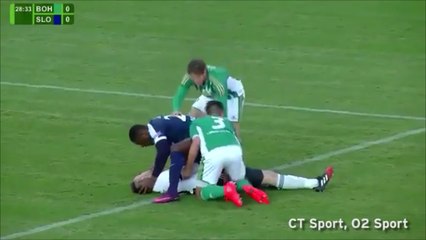 Francis Kone Saved Opposing Goalkeeper Martin Berkovec's Life With This Quick Reaction!