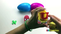 Abc Surprises learn places chocolate egg toy disney frozen iron man spiderman Miles for To