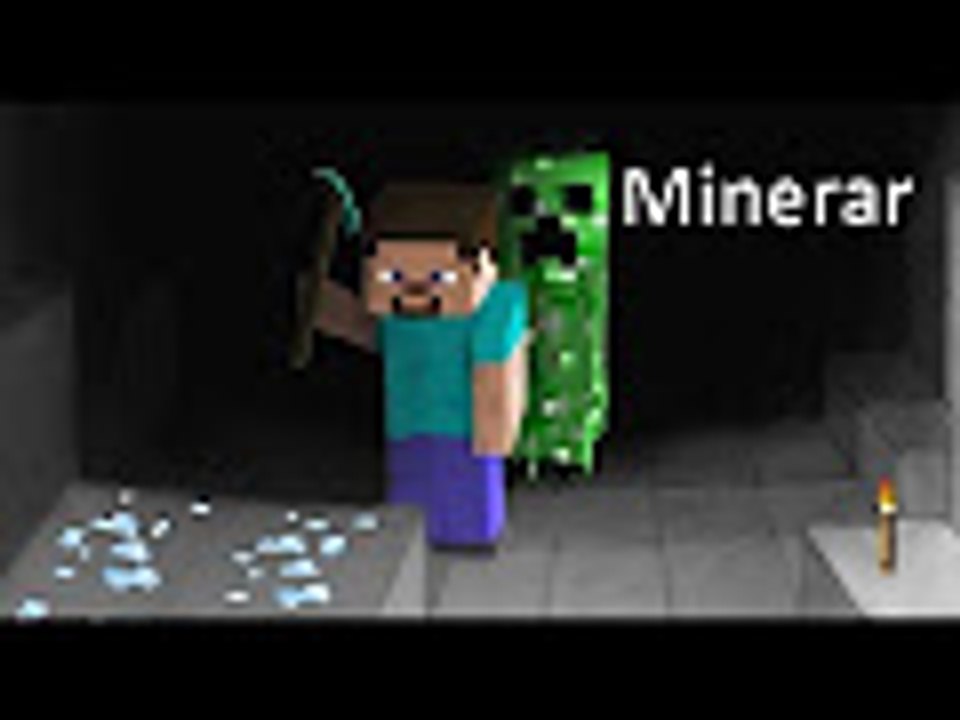 Aventuras em minecraft ep 3 Minerando