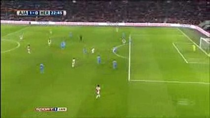 Kasper Dolberg Goal - Ajax 1-0 Heracles  26.02.2017