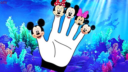 Mickey Mouse Mermaid finger family Nursery Rhymes Finger Family Song for Children and Kids