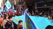 Kırım Türklerinden Kırım'ın Işgali Protestosu