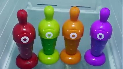 Dedo de la Familia |¿Cómo Hacer que los Colores de Jarabe de Monstruo helado de Pudín Jelly Receta de Aprender Pegada