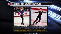 2015 Roman Sadovsky Junior Worlds LP Warm-Up Clip (Canadian Coverage) 720p, 59 fps