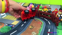 Gran Prix Race story Disney Cars Lightning McQueen Peppa Pig Lego Duplo Jake hulk spiderman