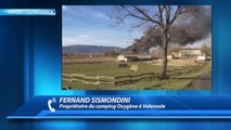 Alpes-de-Haute-Provence :  Feu et explosions dans un camping à Valensole. Plus de 40 caravanes brulées