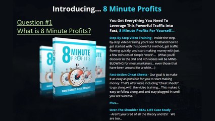 Stay Home Moms Making Money Online Serial - "8 Minutes Profit" FAQ