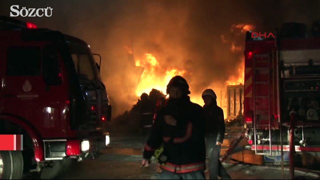 Sultangazi Ambalaj Atığı Aktarma Tesisleri’nde yangın
