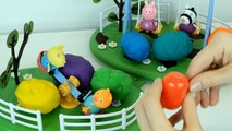 Играть doh сюрприз яйца peppa свинья замороженные игрушки злые птицы яйцо