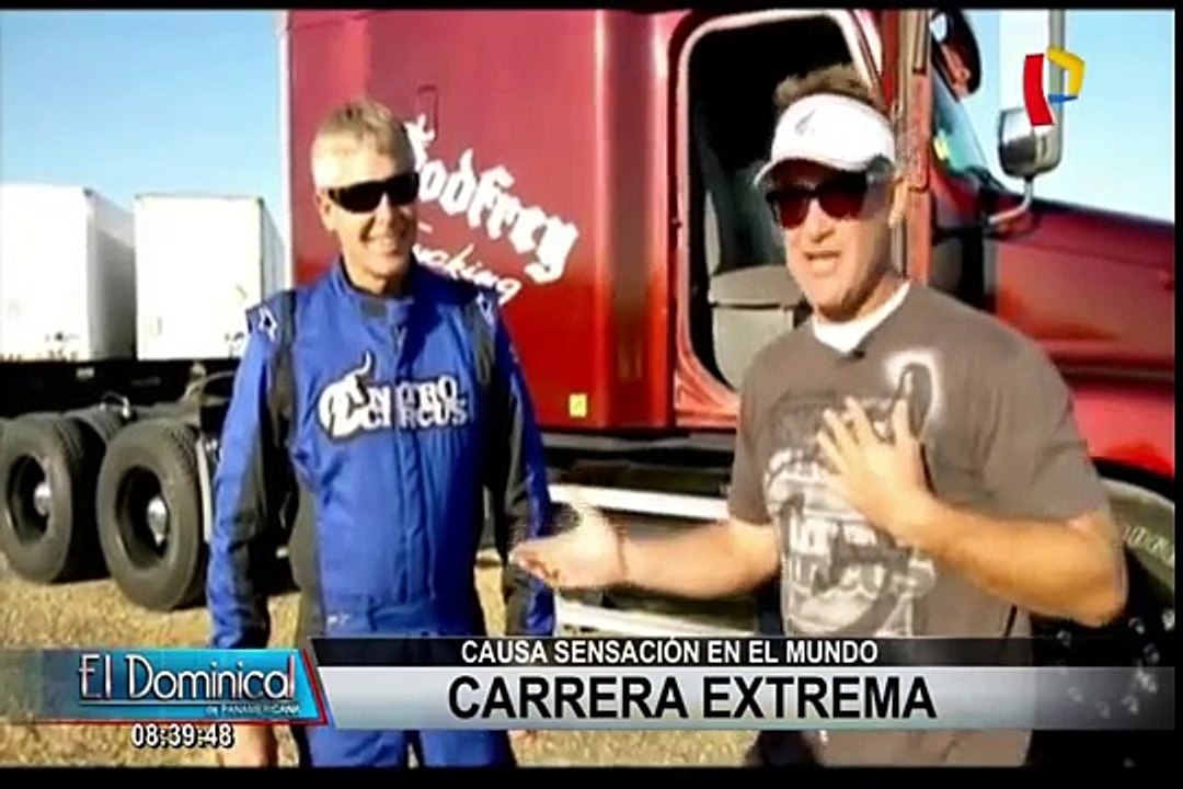 Espectaculares saltos con camiones en competencias extremas