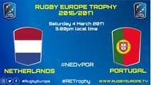 NETHERLANDS / PORTUGAL - RUGBY EUROPE TROPHY 2016-2017