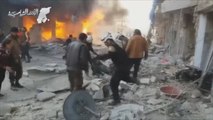 عشرات القتلى بغارات النظام في إدلب وأريحا وحمص