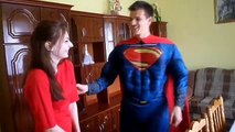 Superman Kissing princess Marian! Spiderman weeps!? - Funny Superhero Movie in Real Life :